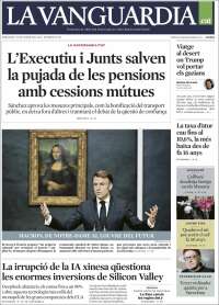 Portada de La Vanguardia (España)