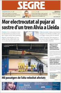 Portada de Segre (España)