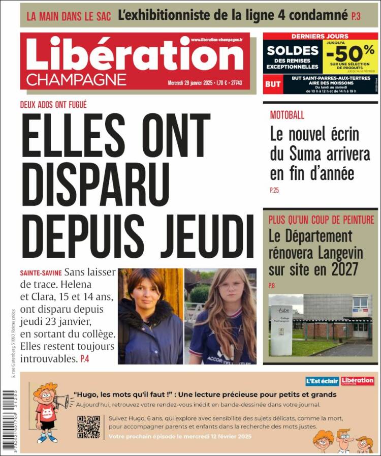 Portada de Libération Champagne (Francia)