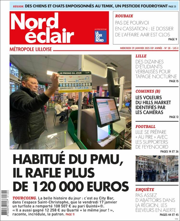 Portada de Nord Éclair (Francia)