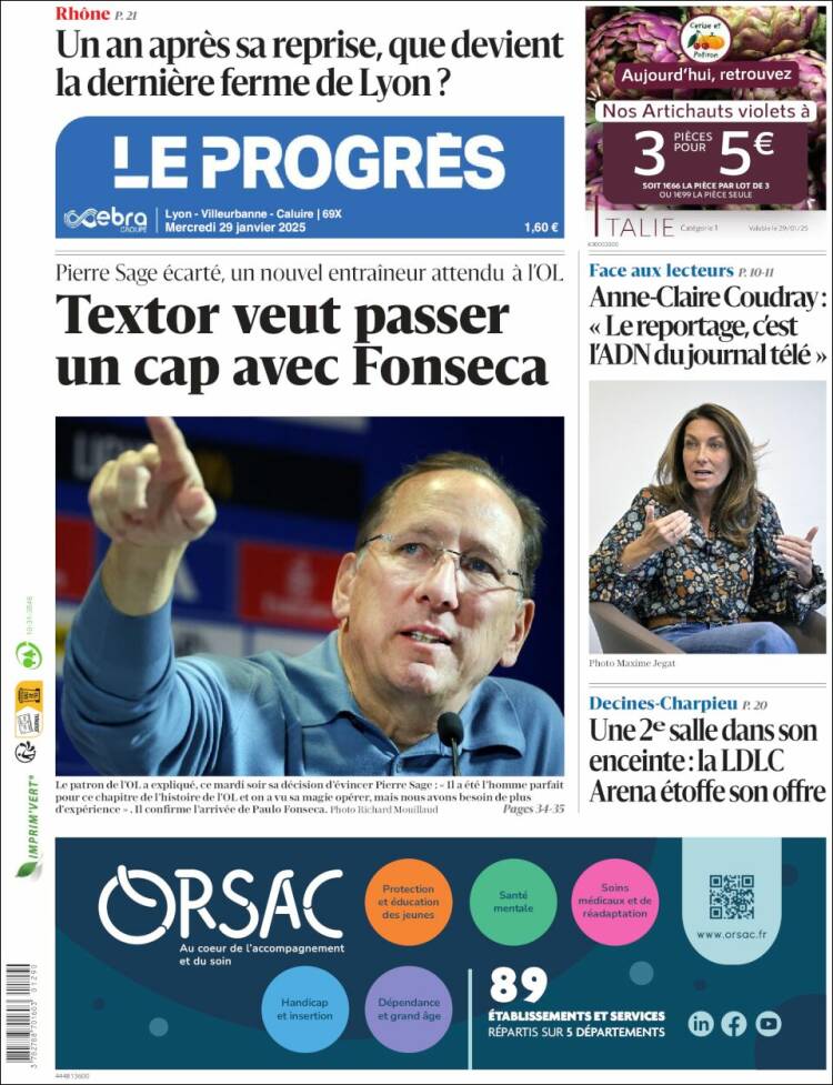 Portada de Progres de Fecamp (Francia)