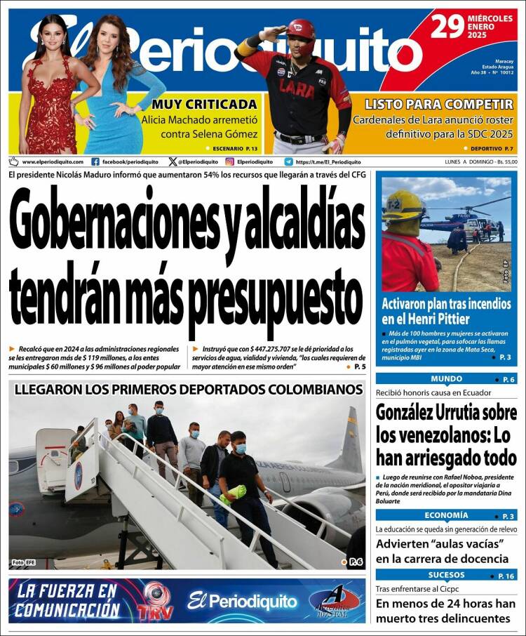 Portada de Periodiquito de Aragua (Venezuela)