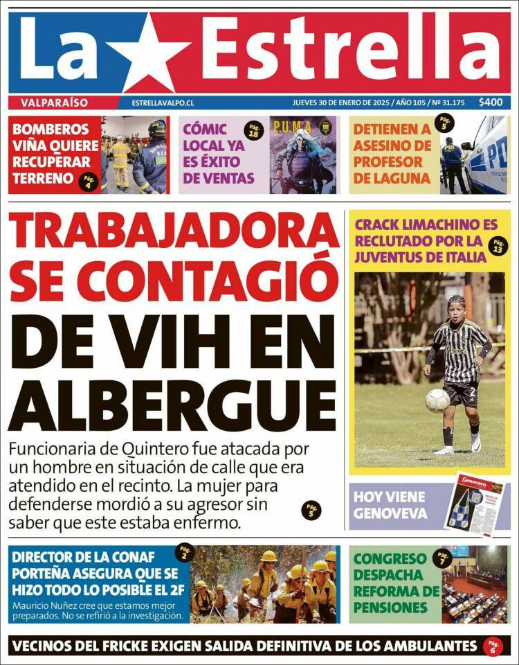 Portada de Estrella de Valparaiso (Chile)