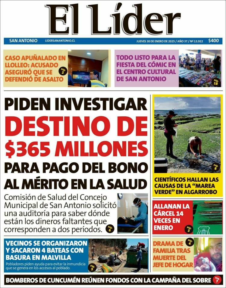 Portada de Lider de San Antonio (Chile)