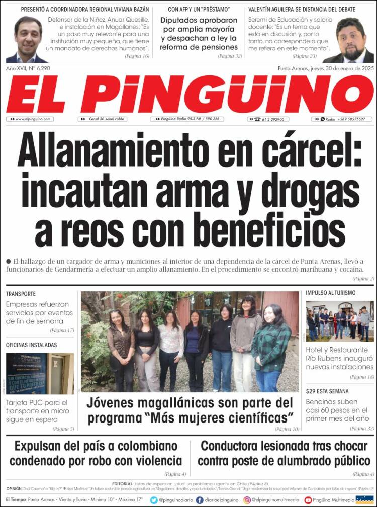 Portada de El Pingüino (Chile)