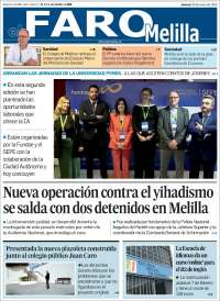 Portada de El Faro de Melilla (Espagne)