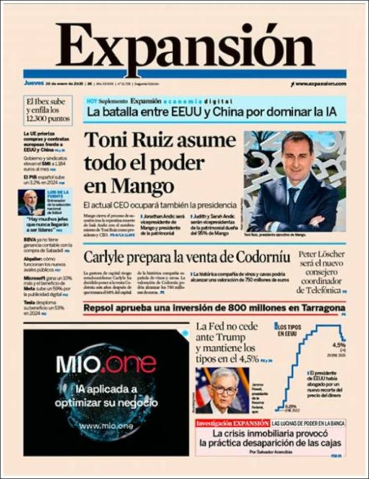 Portada de Expansión (Espa&ntilde;a)