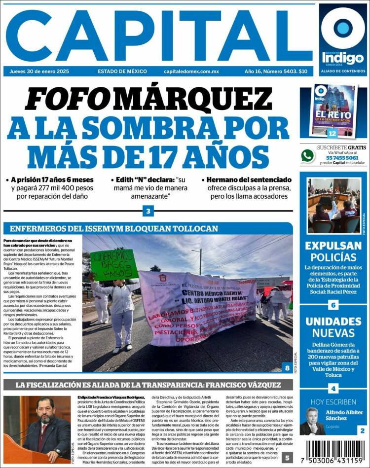 Portada de Capital México (M&eacute;xico)