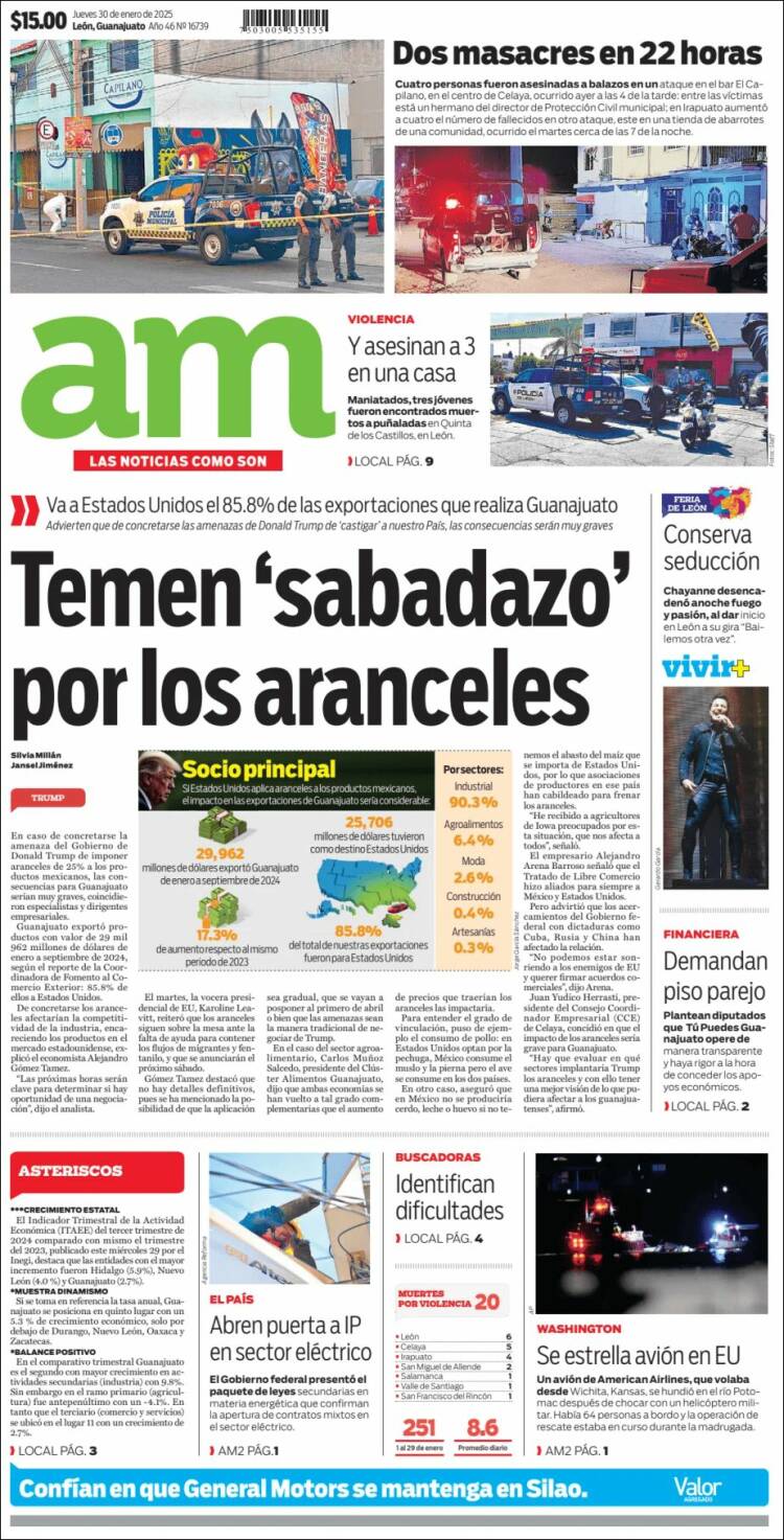 Portada de Al Día A.M. (M&eacute;xico)