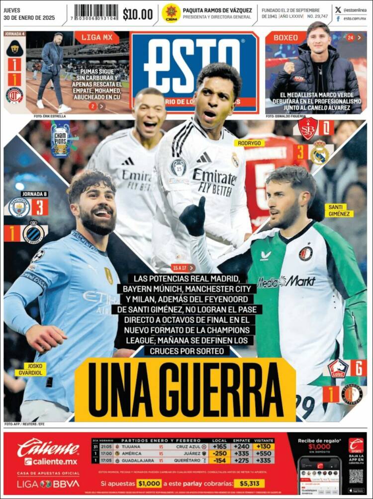 Portada de Esto (M&eacute;xico)