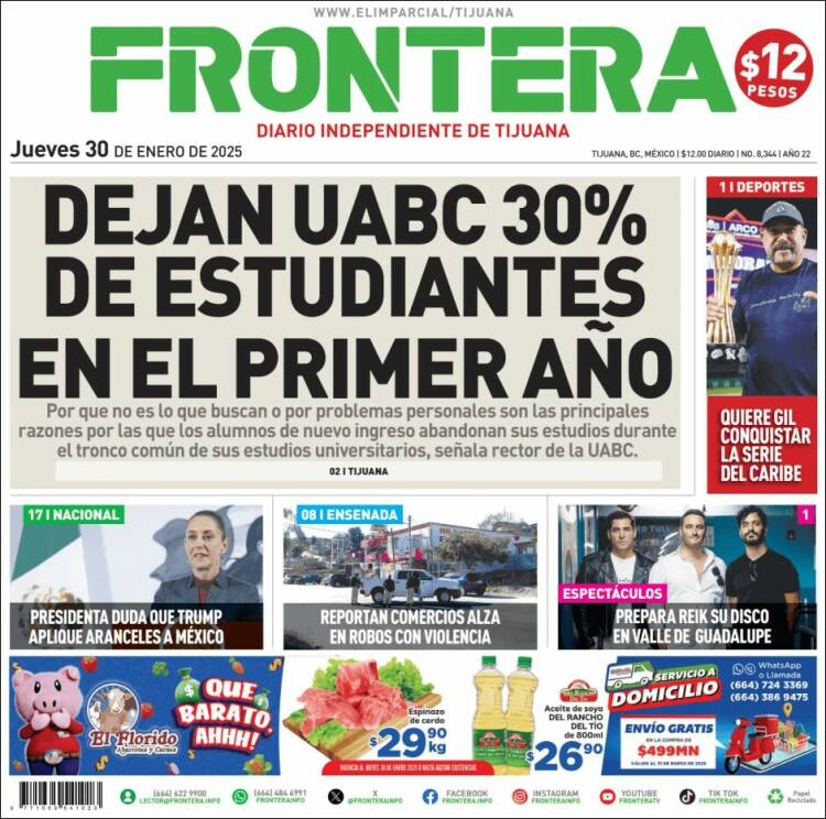 Portada de Frontera (M&eacute;xico)