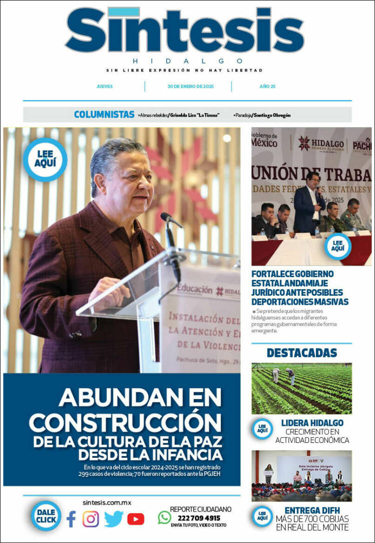 Portada de Sistesis - Hidalgo (M&eacute;xico)