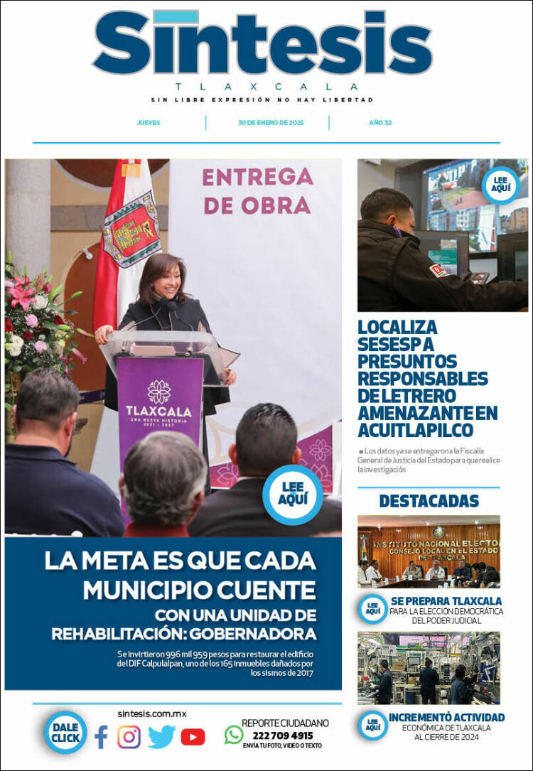 Portada de Síntesis de Tlaxcala (M&eacute;xico)