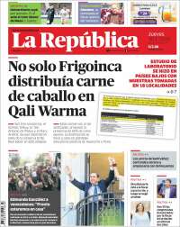 Portada de La Republica (Perú)