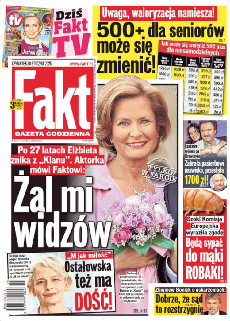 Portada de Fakt (Polonia)