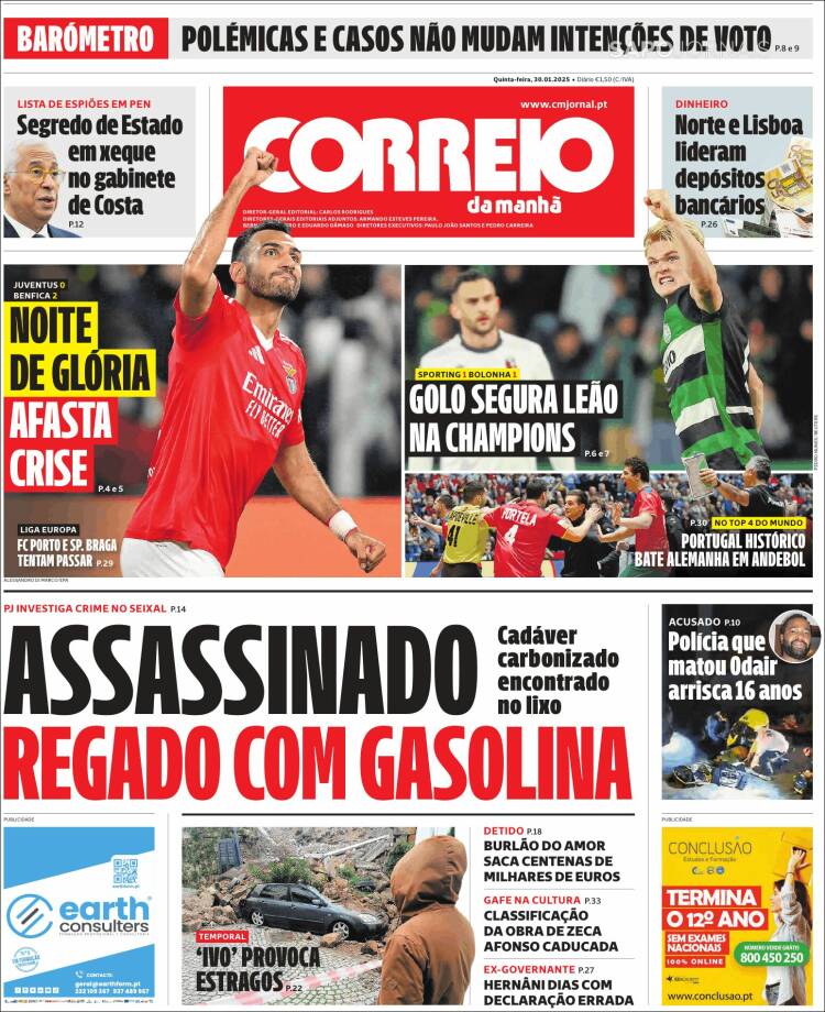 Portada de Correio da Manhã (Portugal)