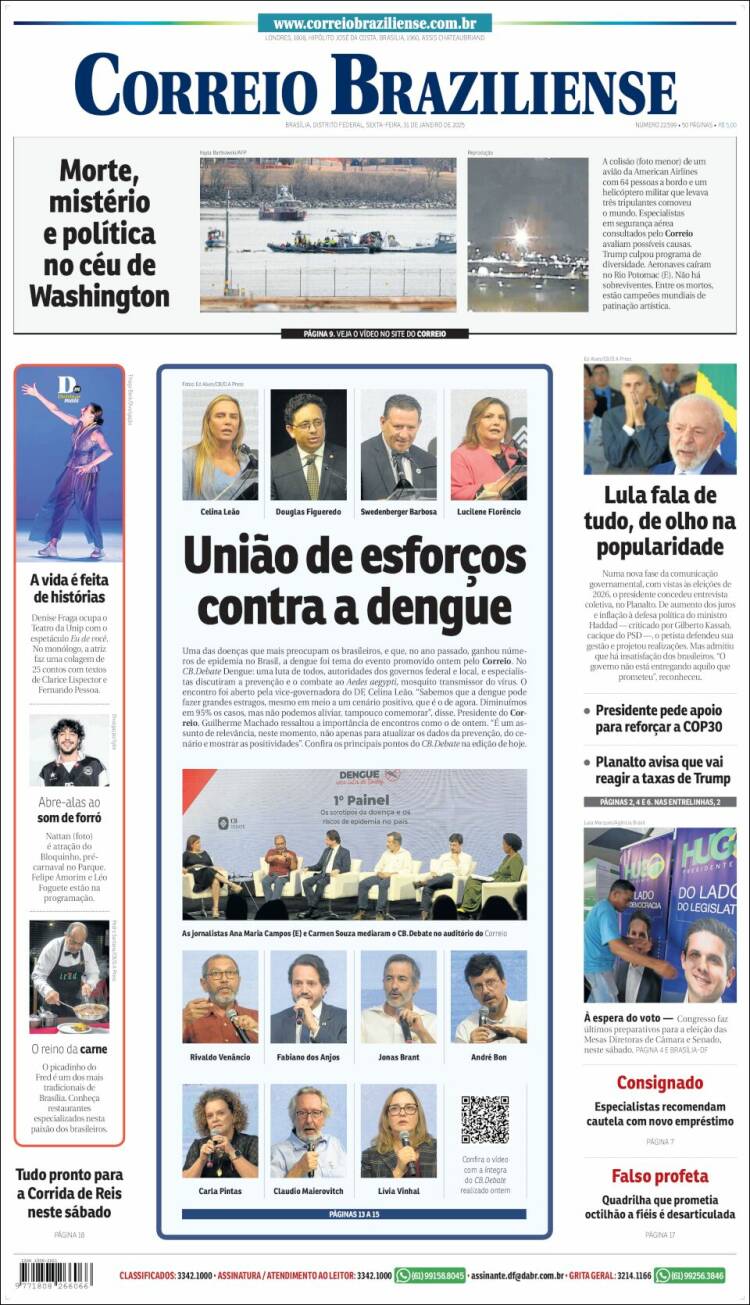 Portada de Correio Braziliense (Brasil)