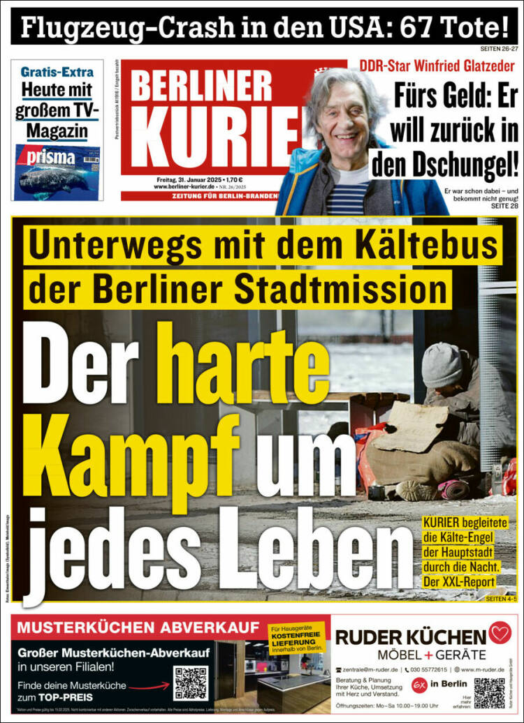 Portada de Berliner Kurier - Startseite BK (Alemania)