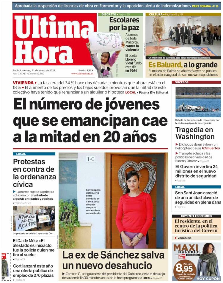 Portada de Última Hora (España)