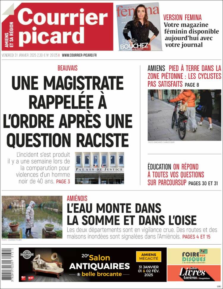 Portada de Courrier Picard (Francia)