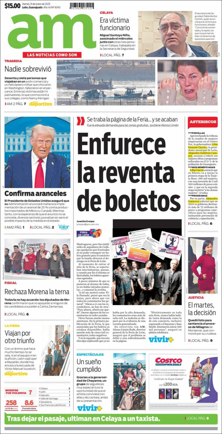 Portada de Al Día A.M. (México)