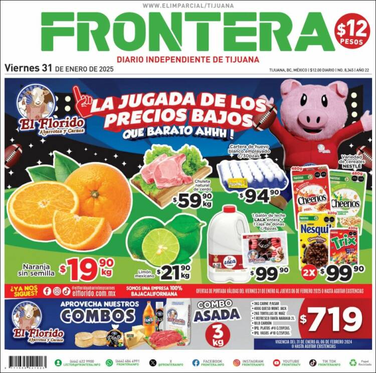 Portada de Frontera (México)