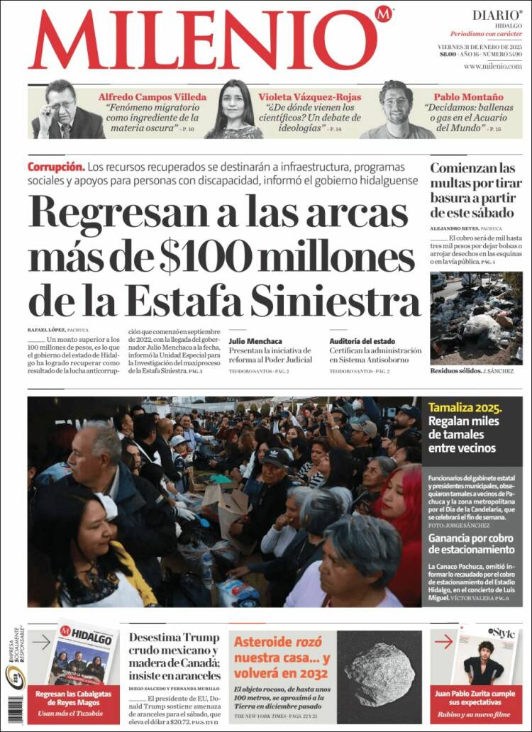Portada de Milenio de Hidalgo (México)