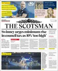 Portada de The Scotsman (Reino Unido)