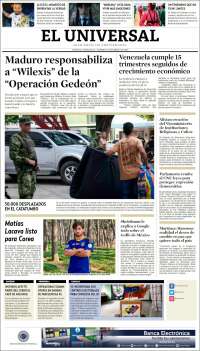 Portada de Universal (Venezuela)