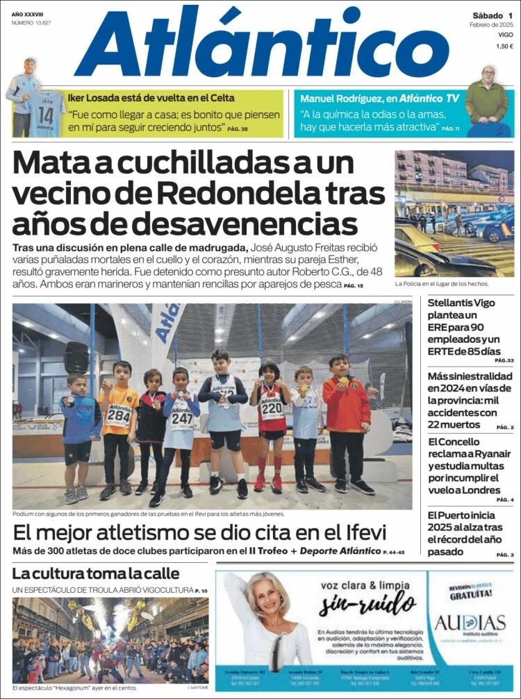 Portada de Atlántico Diario (España)
