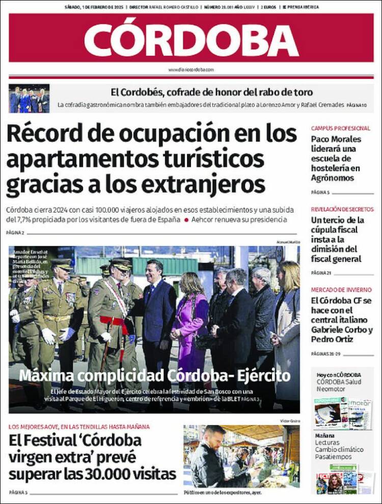 Portada de Diario de Córdoba (España)