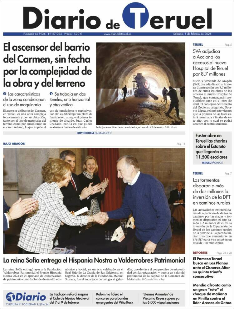 Portada de Diario de Teruel (España)
