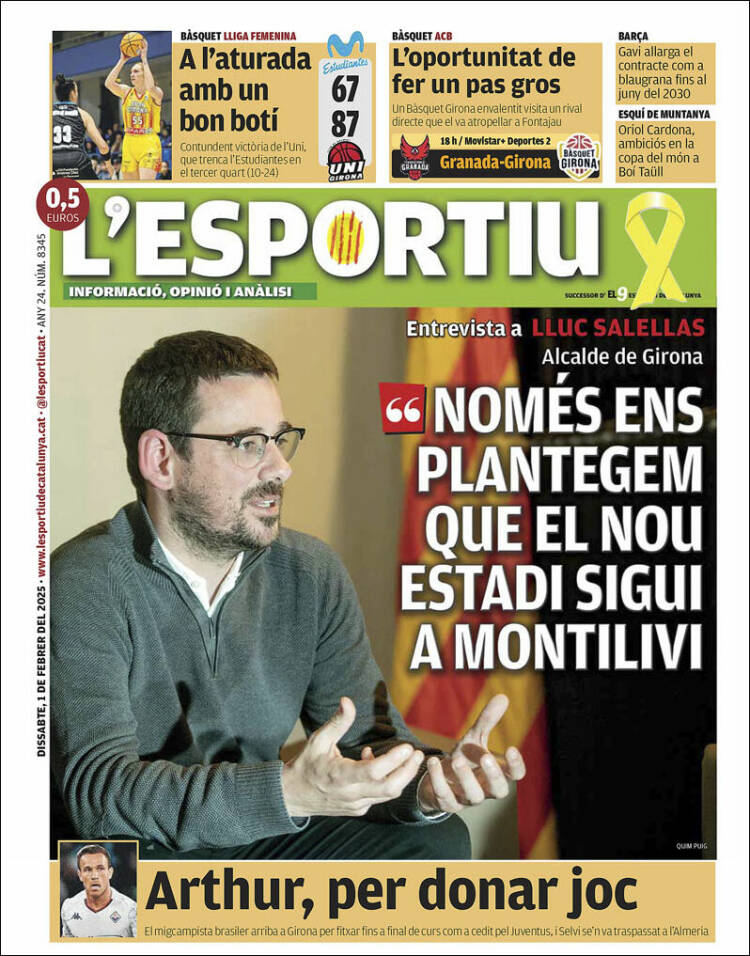 Portada de L'Esportiu : Girona (España)