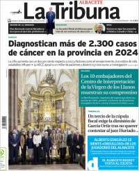 Portada de La Tribuna de Albacete (España)