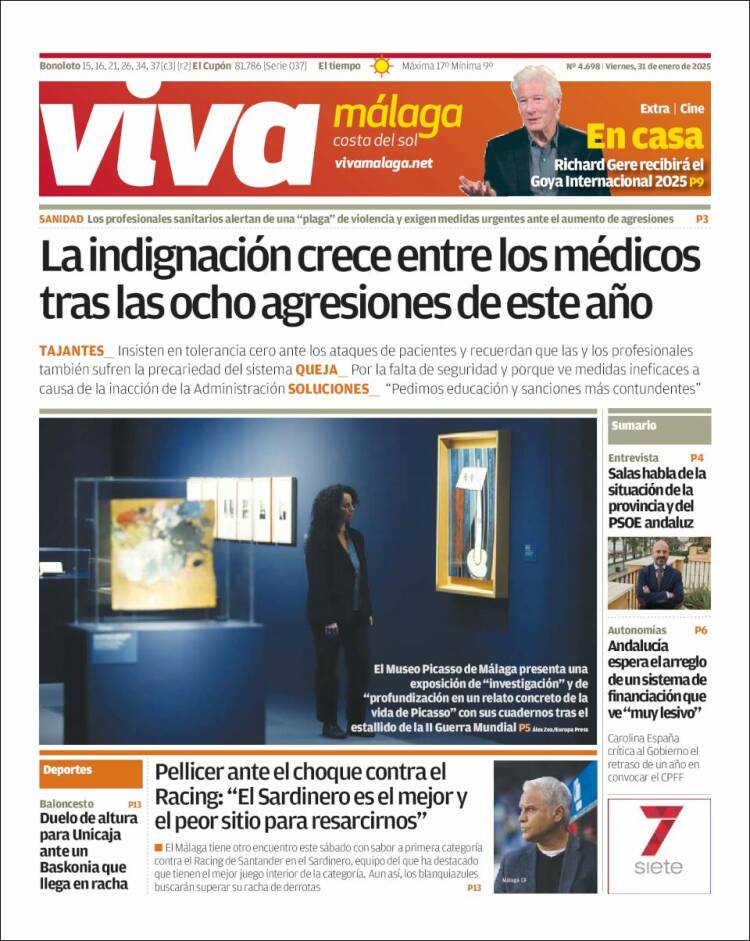 Portada de Viva Málaga (España)