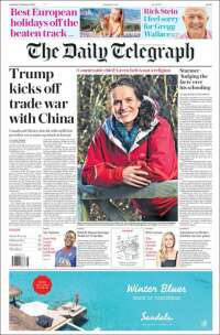 Portada de Daily Telegraph (Reino Unido)
