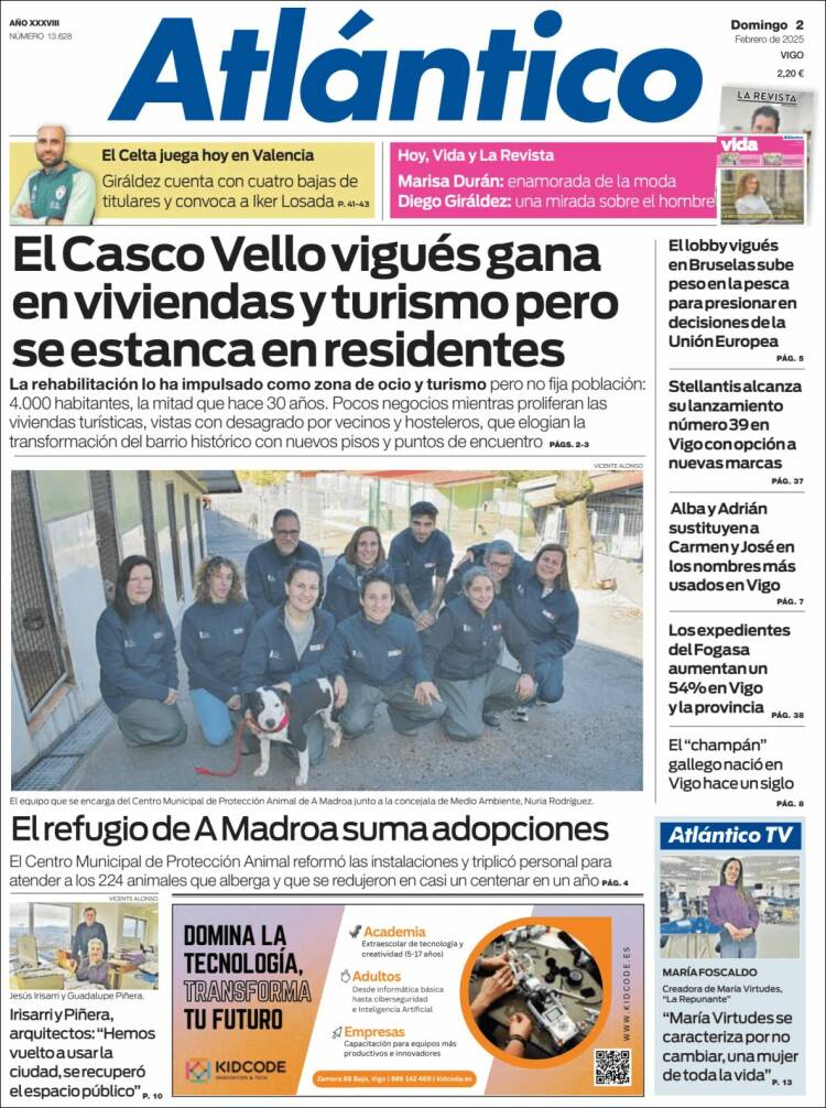 Portada de Atlántico Diario (España)