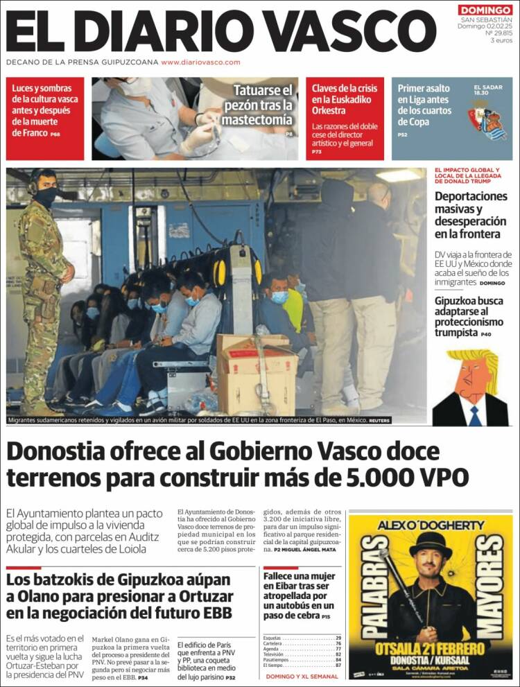 Portada de Diario Vasco (España)