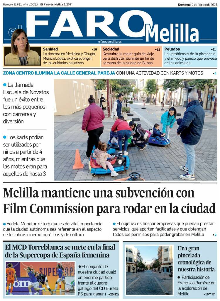 Portada de El Faro de Melilla (España)
