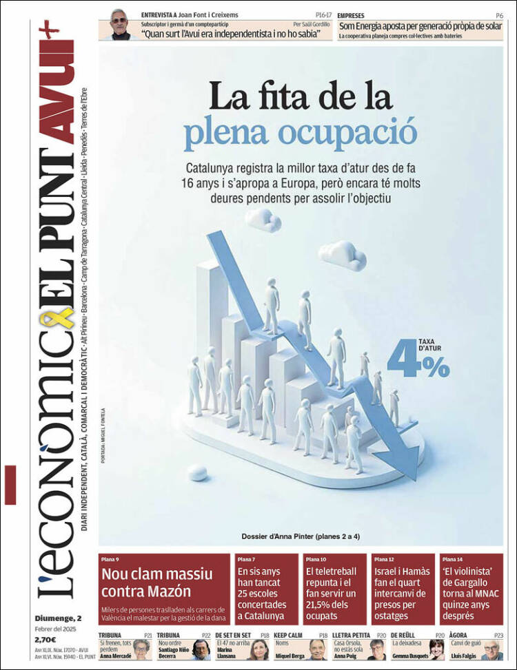 Portada de El Punt Avui (España)