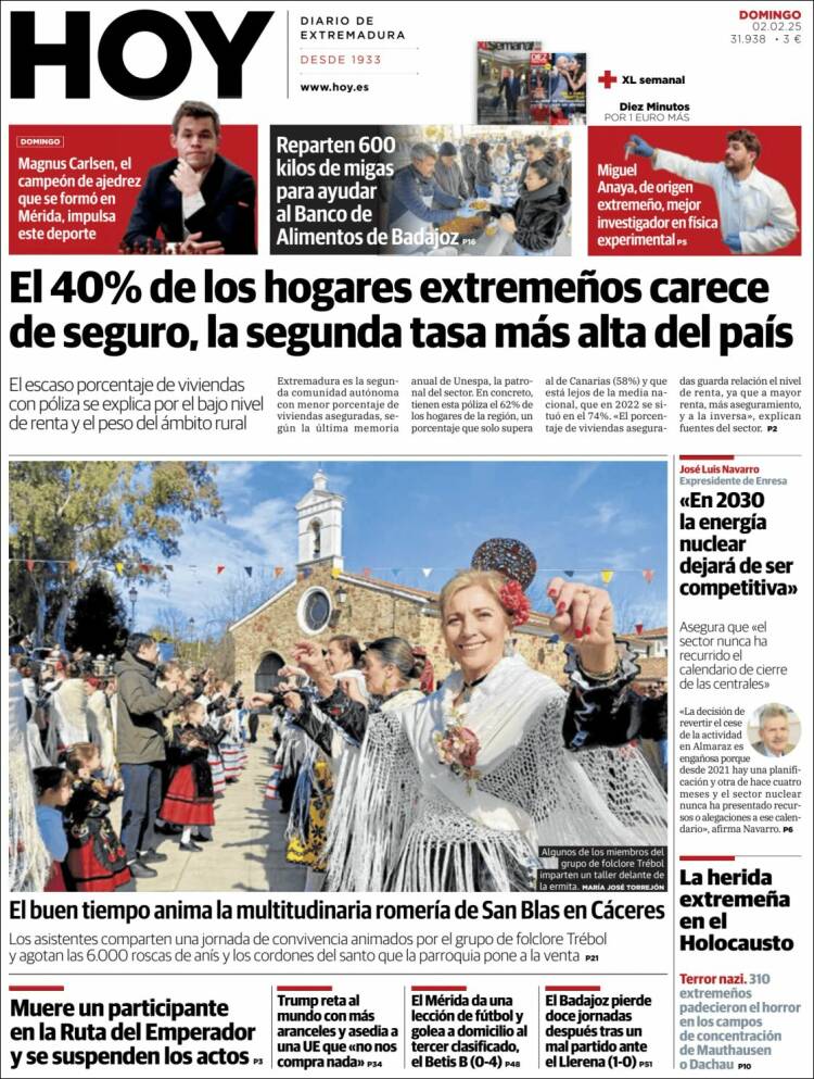 Portada de Hoy - Caceres (España)