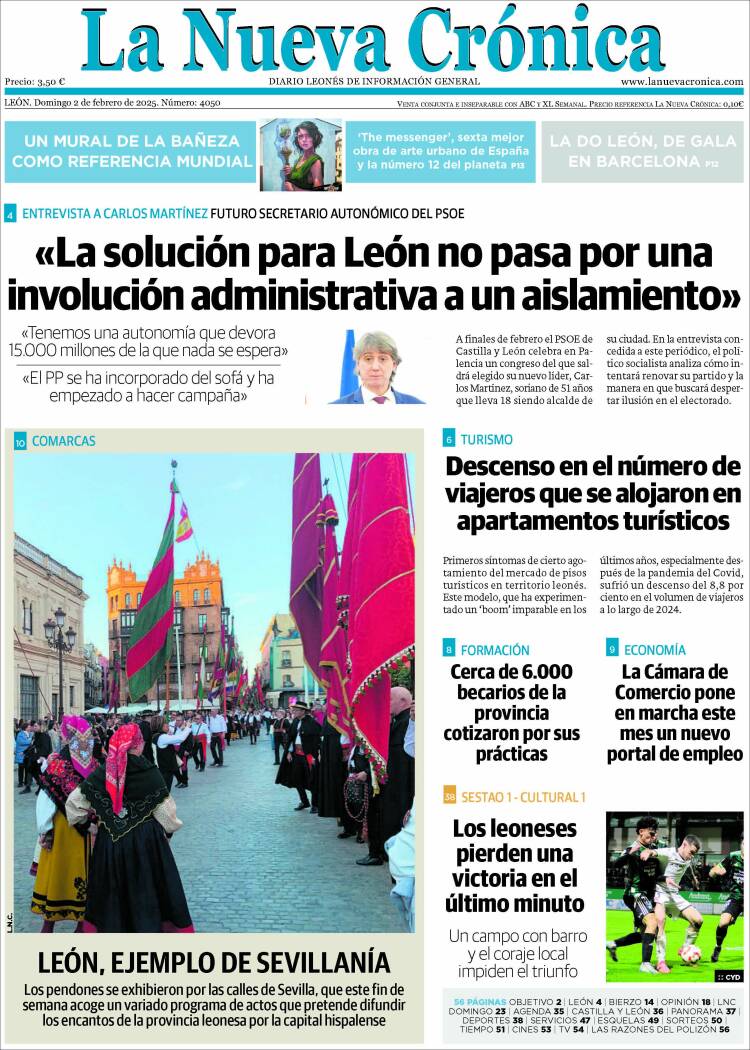 Portada de La Nueva Crónica (España)
