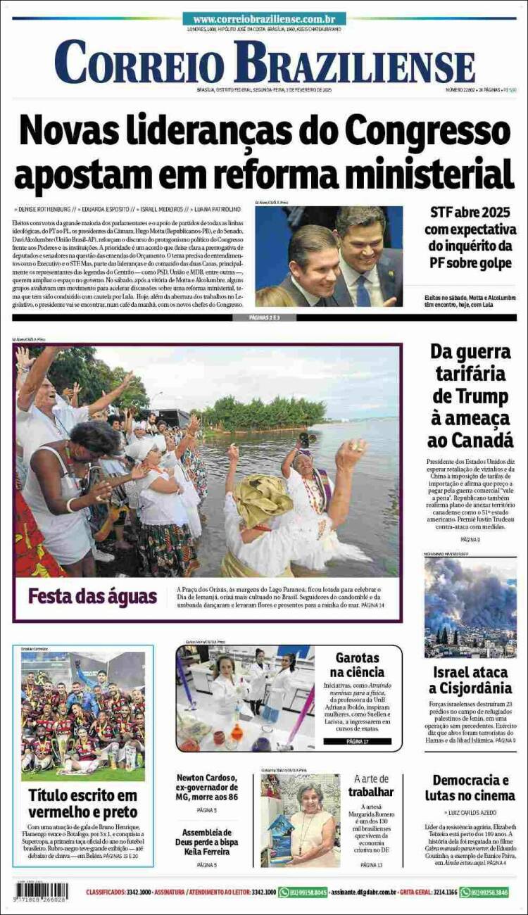Portada de Correio Braziliense (Brasil)