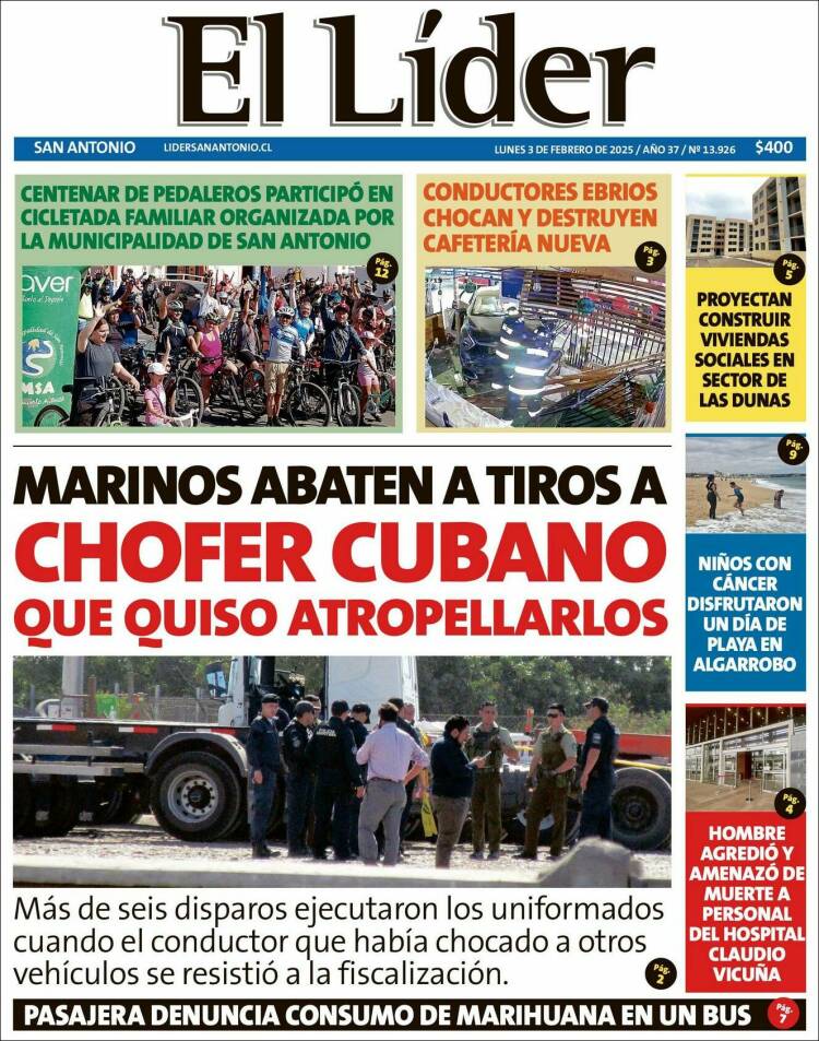 Portada de Lider de San Antonio (Chile)