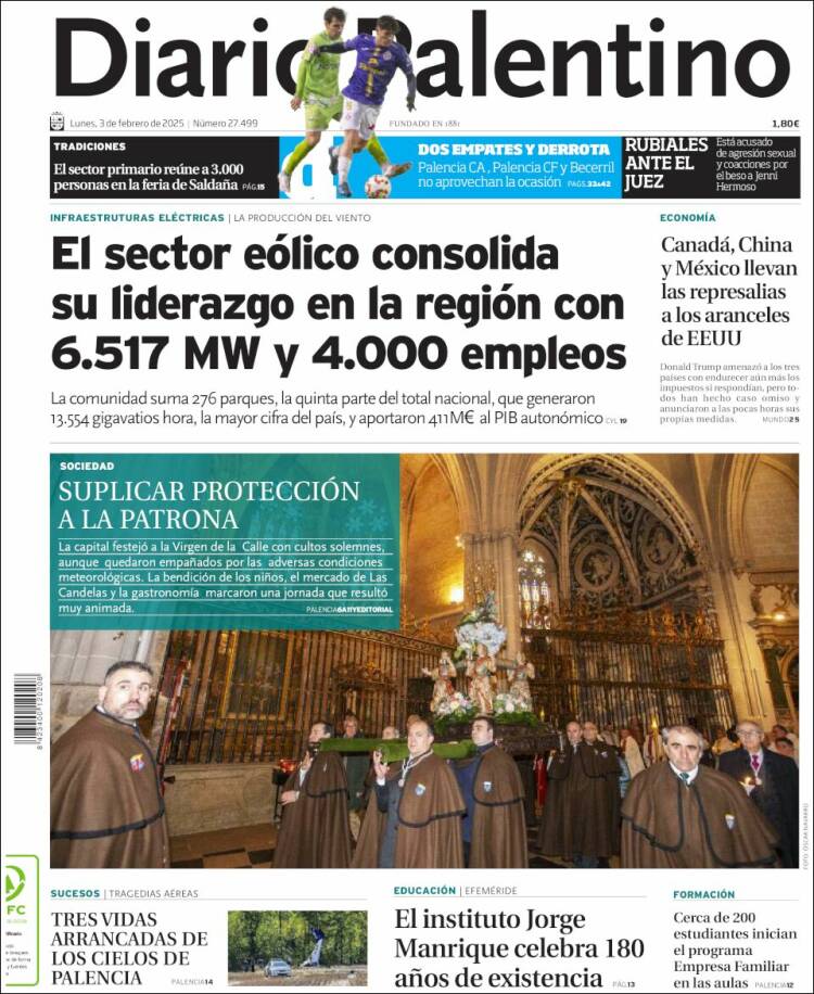 Portada de Diario Palentino (España)