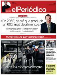 Portada de El Periódico (Espagne)