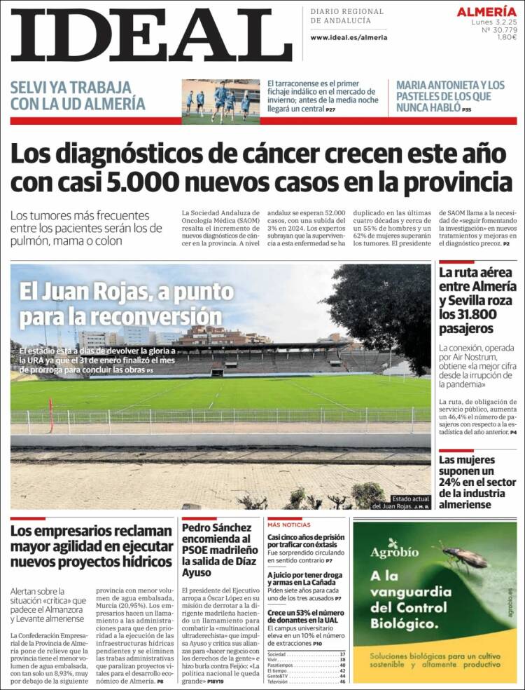 Portada de Ideal Almeria (España)