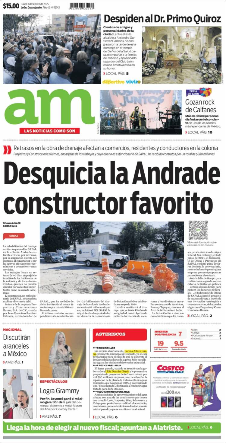 Portada de Al Día A.M. (México)