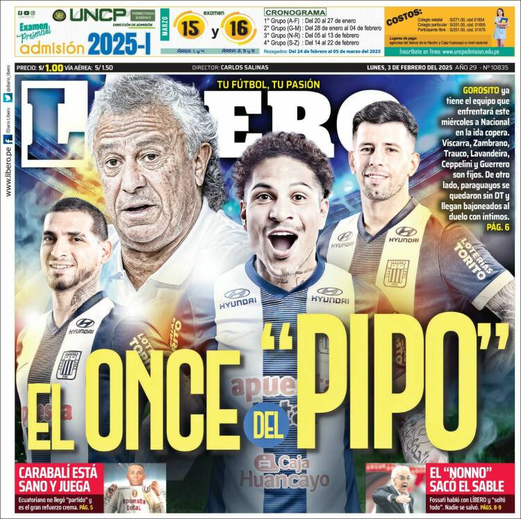 Portada de Líbero (Perú)