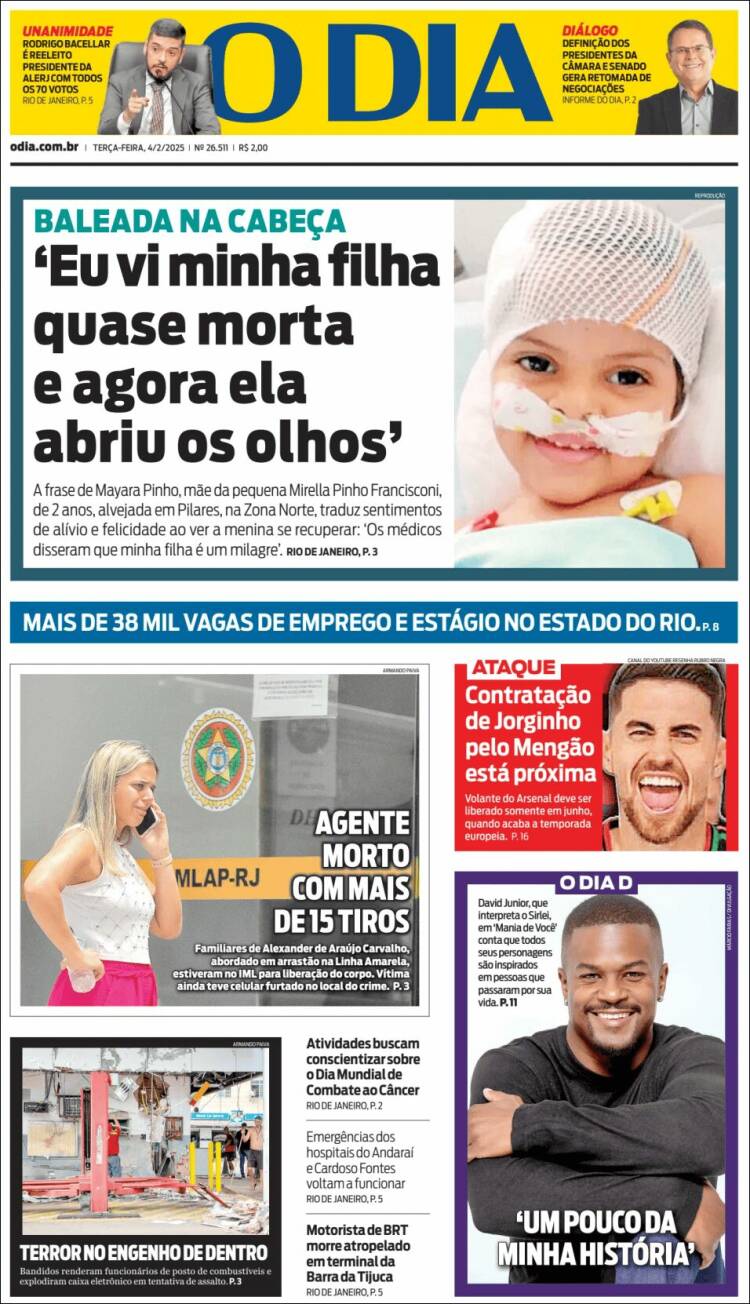 Portada de O Dia (Brasil)